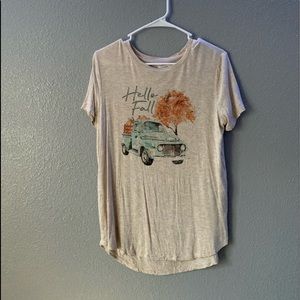 “Hello Fall” graphic from maurices